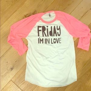 3/4 baseball sleeve oversized tee